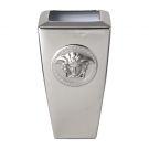 Ваза Medusa Platin серебряная, 24 см