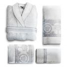 Халат и набор полотенец серый