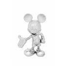 Cкульптура Welcome Mickey серебряная, 30 cм