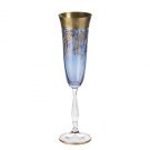Бокал для шампанского коллекционный синего цвета Piazza Navona