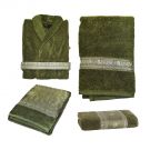 Набор из халата и полотенец I Heart Baroque Luxe зеленый