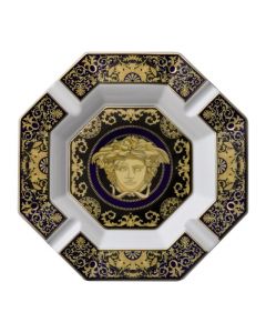 Пепельница Medusa Blue синяя, 16 см